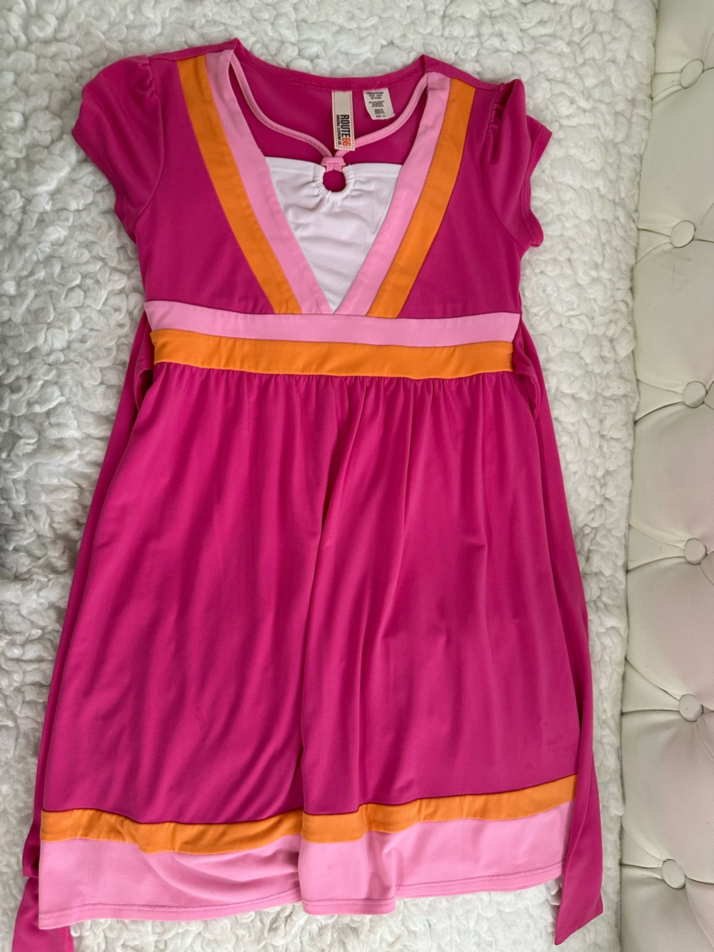 Route 66 Pink and Orange Girls' Dress